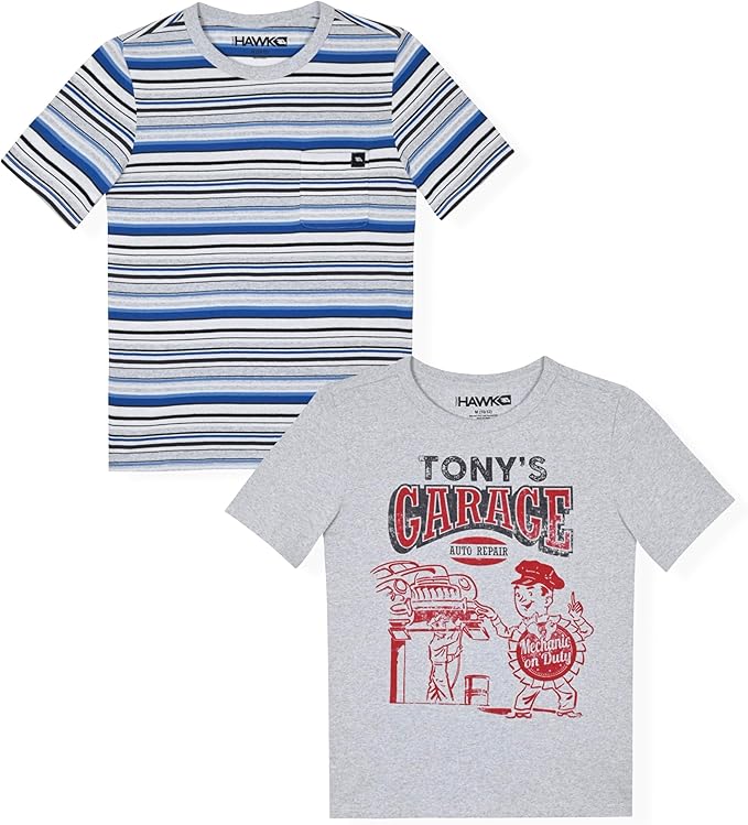 Boys 2 Pack Graphic T Shirts , Size 8-16